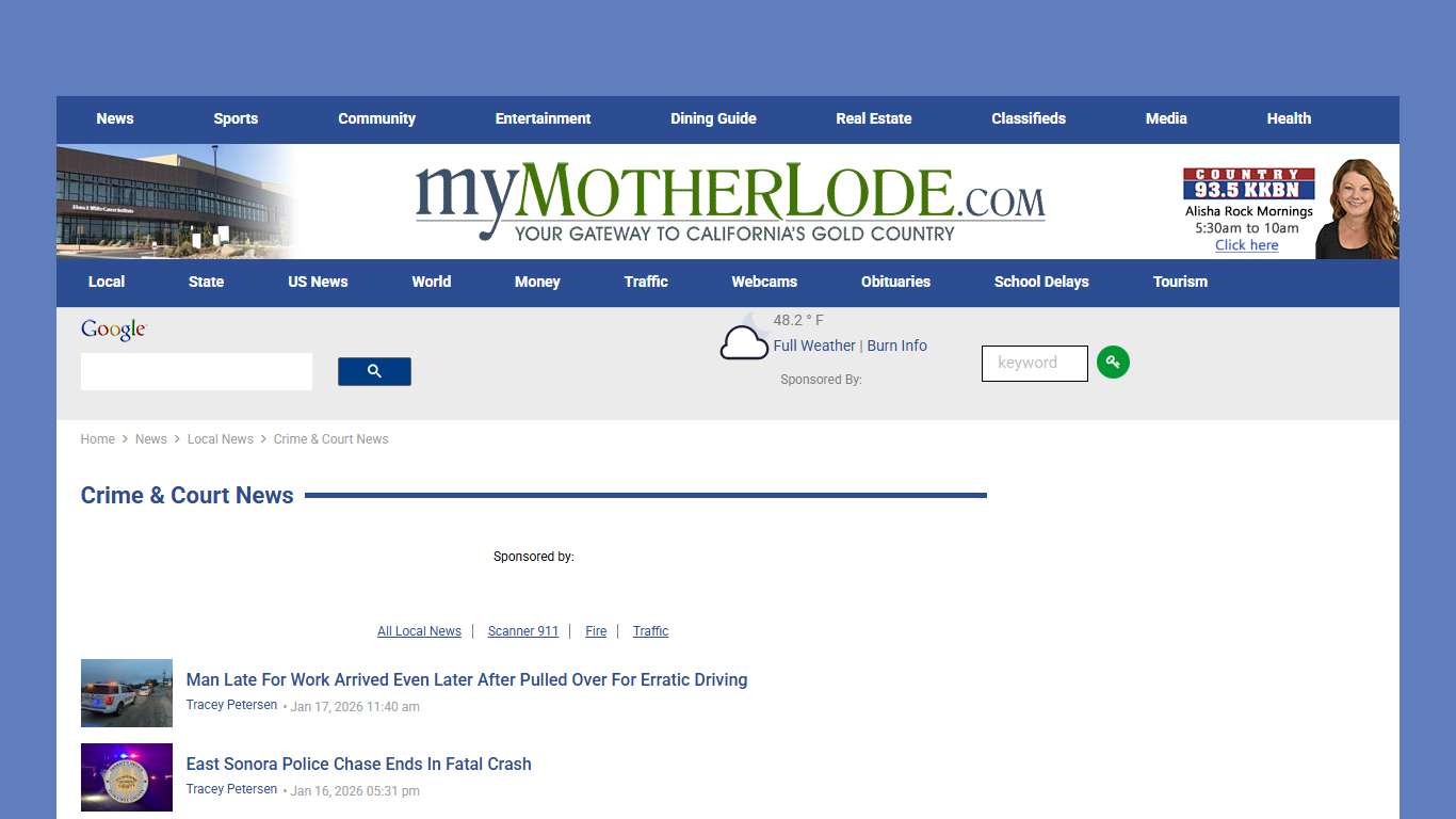 Crime & Court News - myMotherLode.com